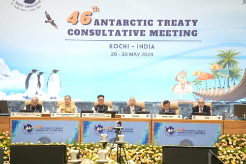 Convenor, NatStrat chaired the 46th Antarctic Treaty Consultative Meeting held in Kochi