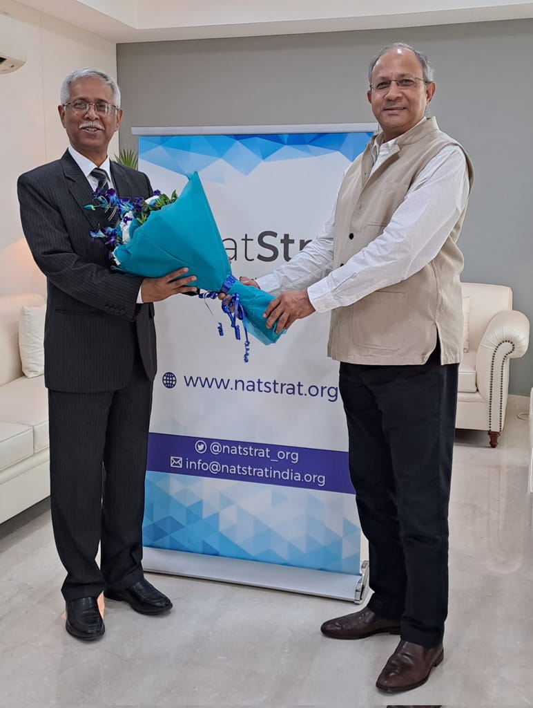 Convenor NatStrat hosts Bangladesh High Commissioner to India