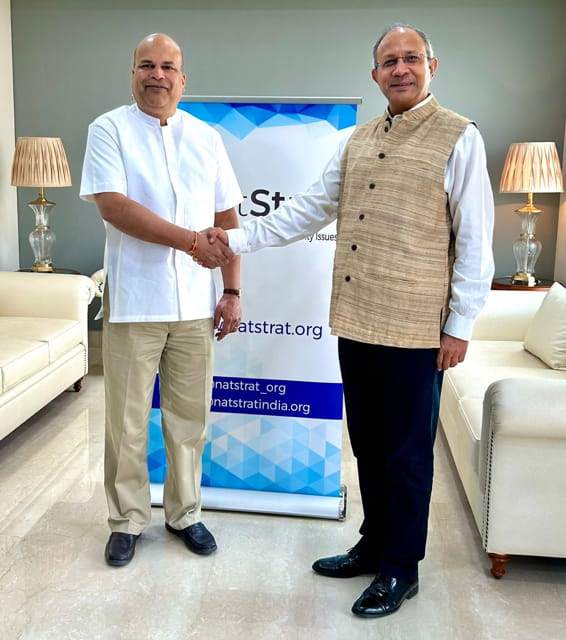 Convenor NatStrat meets Sri Lankan High Commissioner to India