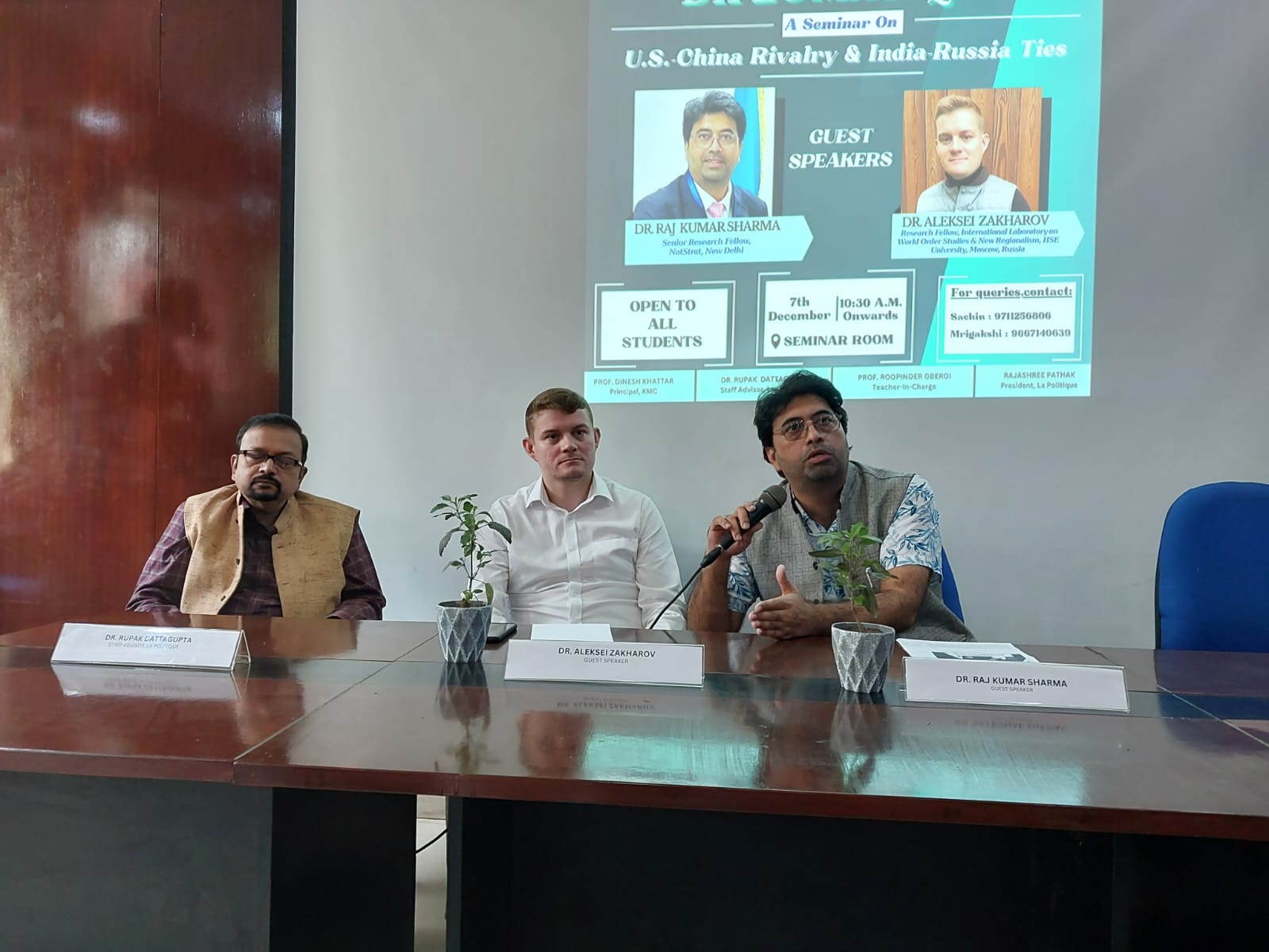 Dr Raj Kumar Sharma delivered a guest lecture on 