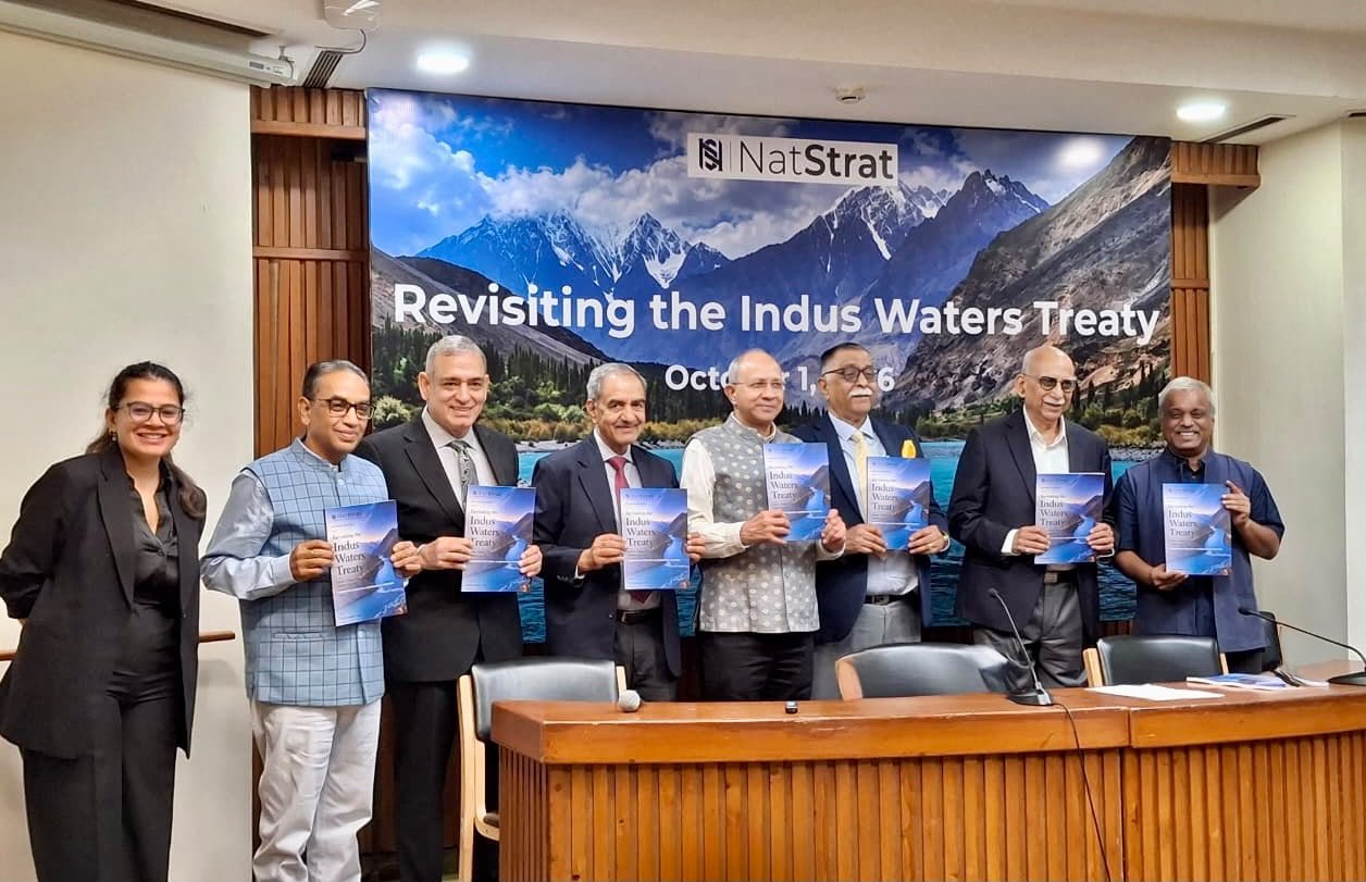 On 1 October 2026, NatStrat hosted an event at the India International Centre on the Indus Waters Treaty, which also marked the release of its publication, Revisiting the Indus Waters Treaty &ndash; Revised Edition. The event witnessed strong participation from New Delhi&rsquo;s diplomatic community and brought together experts and practitioners for an engaging discussion on the Treaty and its strategic implications.