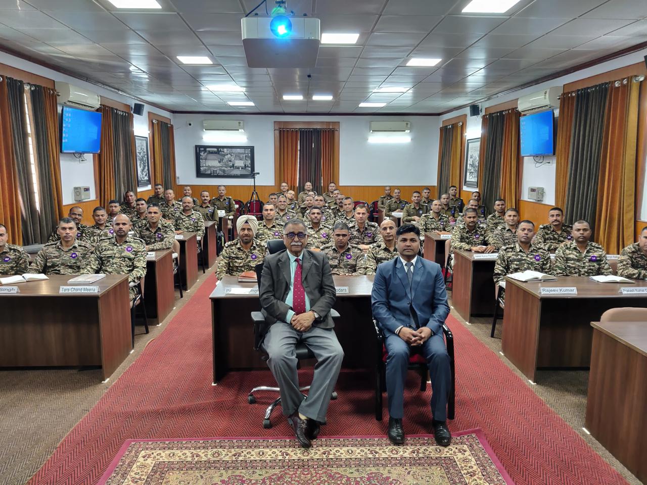 On March 6, 2024, a successful lecture on “Security scenario in India’s neighborhood” was given by Advisor NatStrat to the Senior CRPF officers at the Internal Security Academy, Mount Abu. He also explained to the audience about the work NatStrat has been doing.