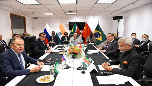 Meeting of BRICS Ministers of Foreign Affairs, September 2022.