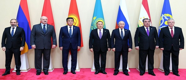 Leaders from the Collective Security Treaty Organization, 2018