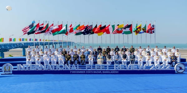 The Indian Navy delegation participated in the maiden International Fleet Review hosted by Bangladesh, December 2022. | Ministry of Defence.