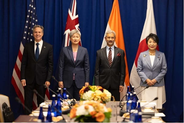 The Foreign Ministers of the four QUAD countries